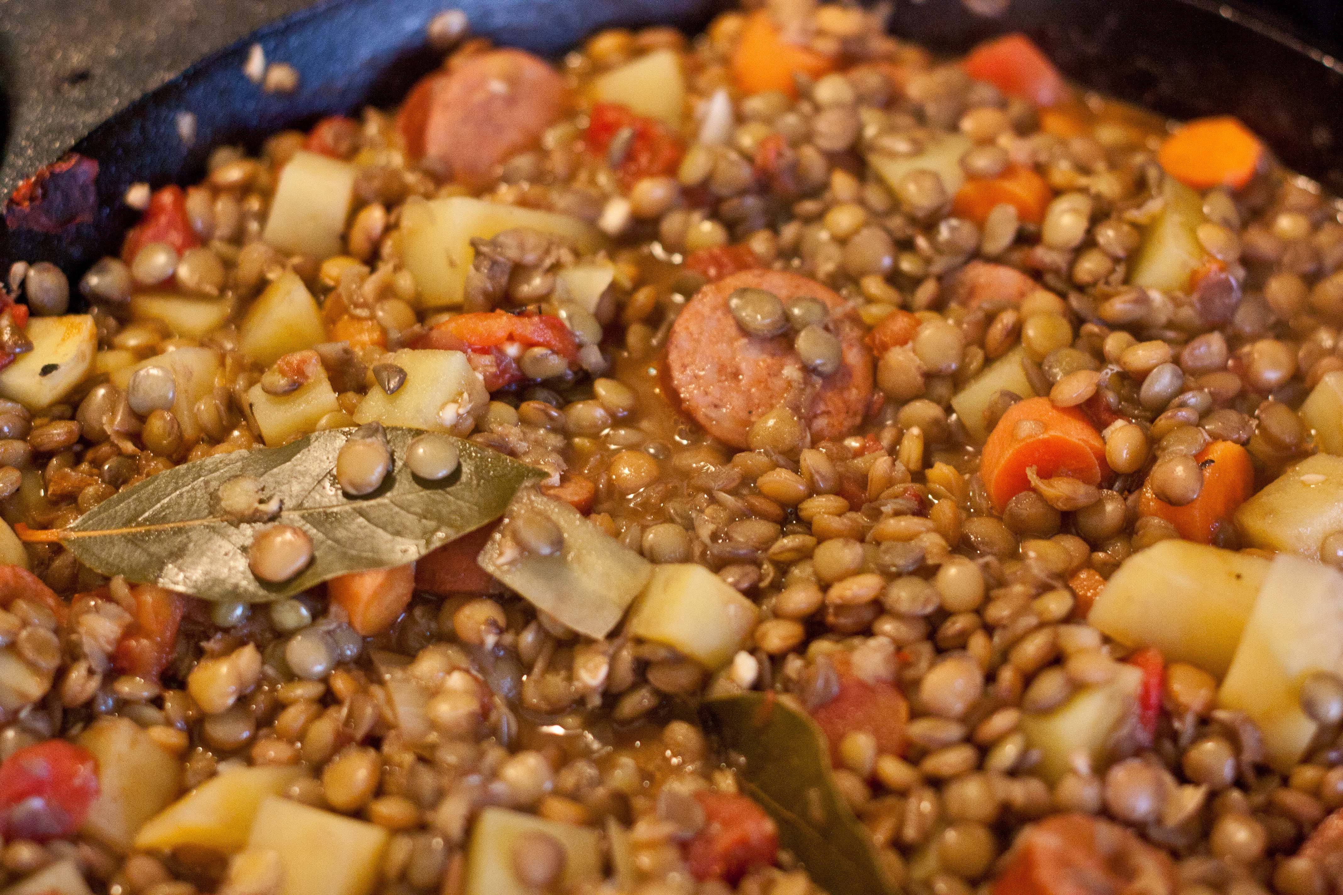 Easy Spanish Lentil Stew Bbc Good Food