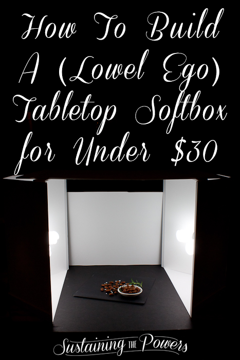 How to Build a DIY Lowel Ego Tabletop Softbox for under $30!