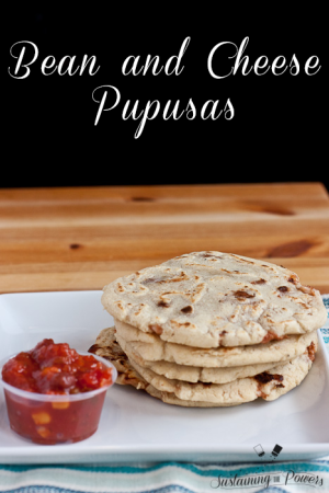 Recipe: Bean and Cheese Pupusas + Meal Plan Monday Week 7 - Sustaining ...